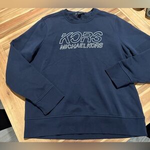 Men’s Michael kors navy sweater top Large